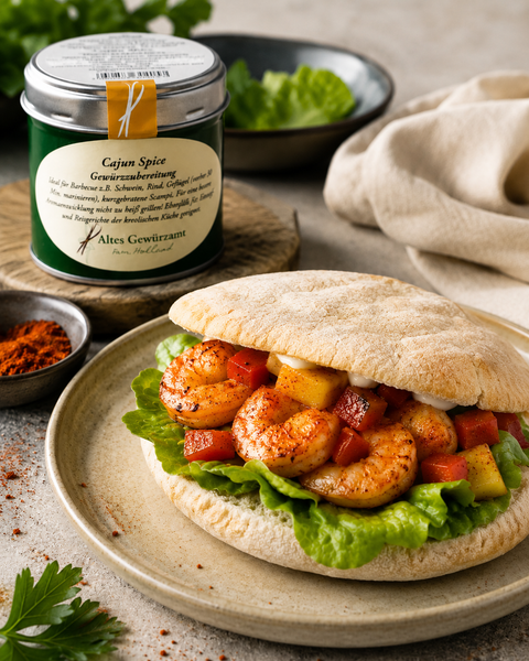 Garnelen mit Cajun-Spice und Paprika