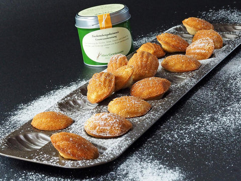 Madeleines mit Mandeln und Backstubengeheimnis - www.altesgewuerzamt.de