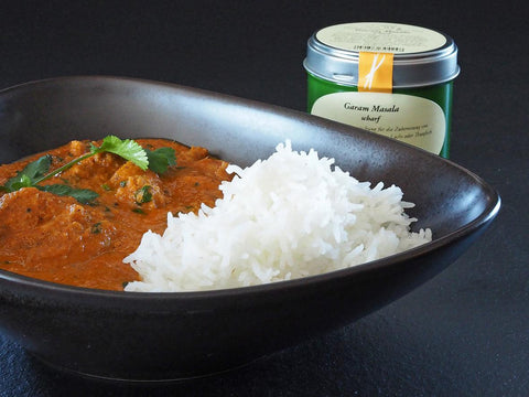 Murgh Makhani – Indian Butter Chicken mit Garam Masala - www.altesgewuerzamt.de