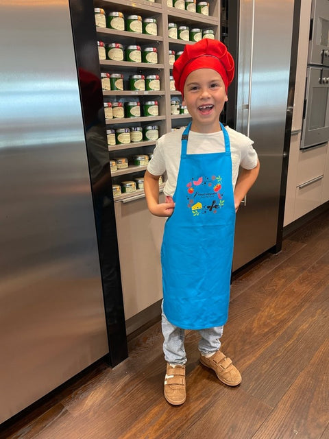 Kinderschürze türkis - Gewürze online kaufen Altes Gewürzamt