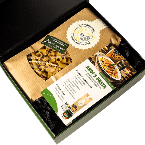 Pastabox Tomate Geschenkset – mediterranes Pasta-Geschenk vom Alten Gewürzamt