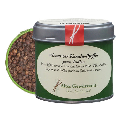 schwarzer Kerala - Pfeffer - www.altesgewuerzamt.de Gewürze Online kaufen